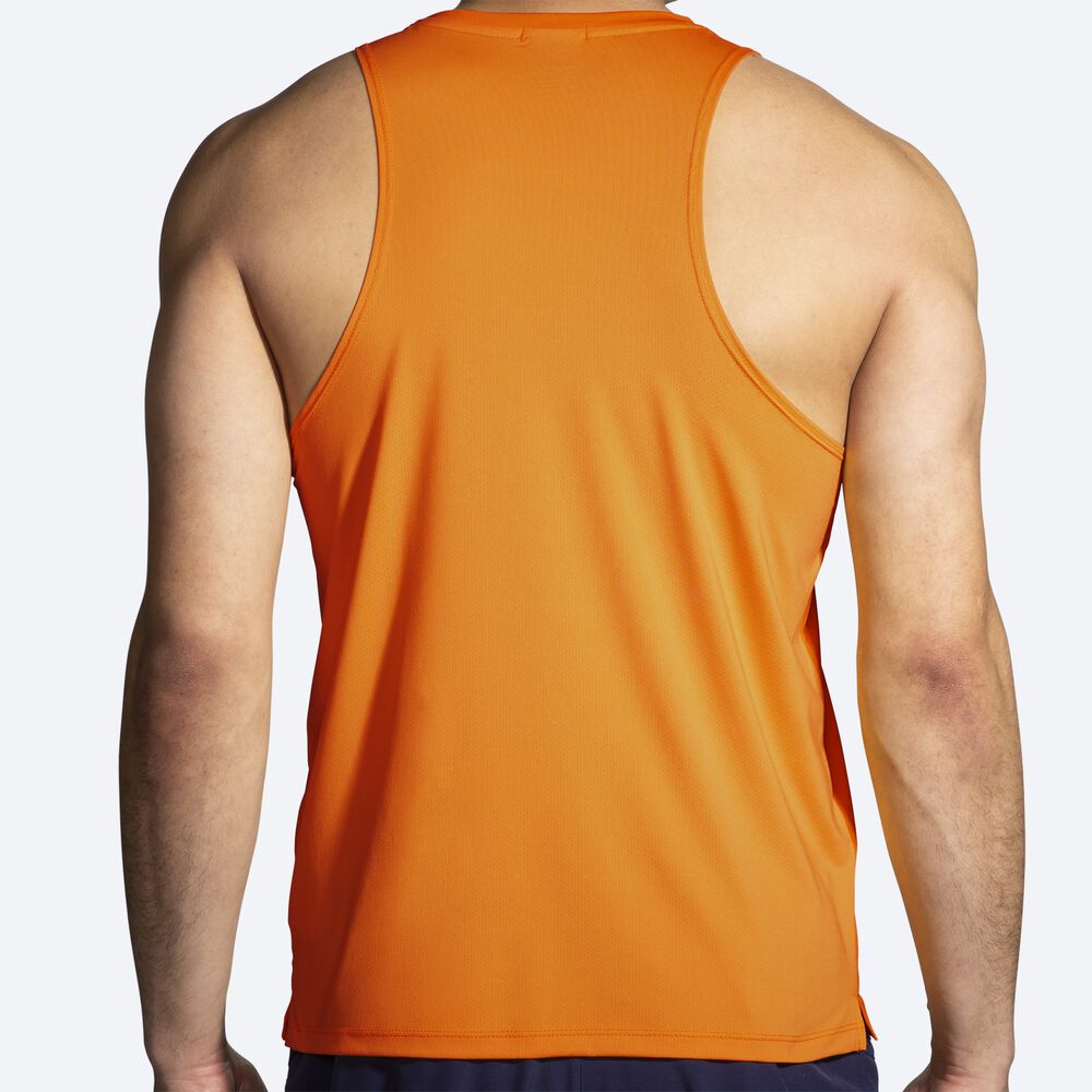 Brooks Atmosphere Singlet 2.0 αμανικα μπλουζακια ανδρικα χρυσο χρωμα/πορτοκαλι | GR253670