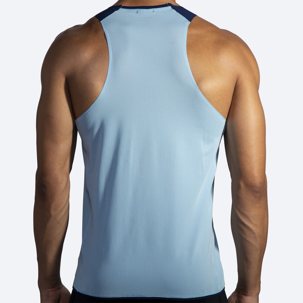 Brooks Atmosphere Singlet αμανικα μπλουζακια ανδρικα σκουρο μπλε | GR130589