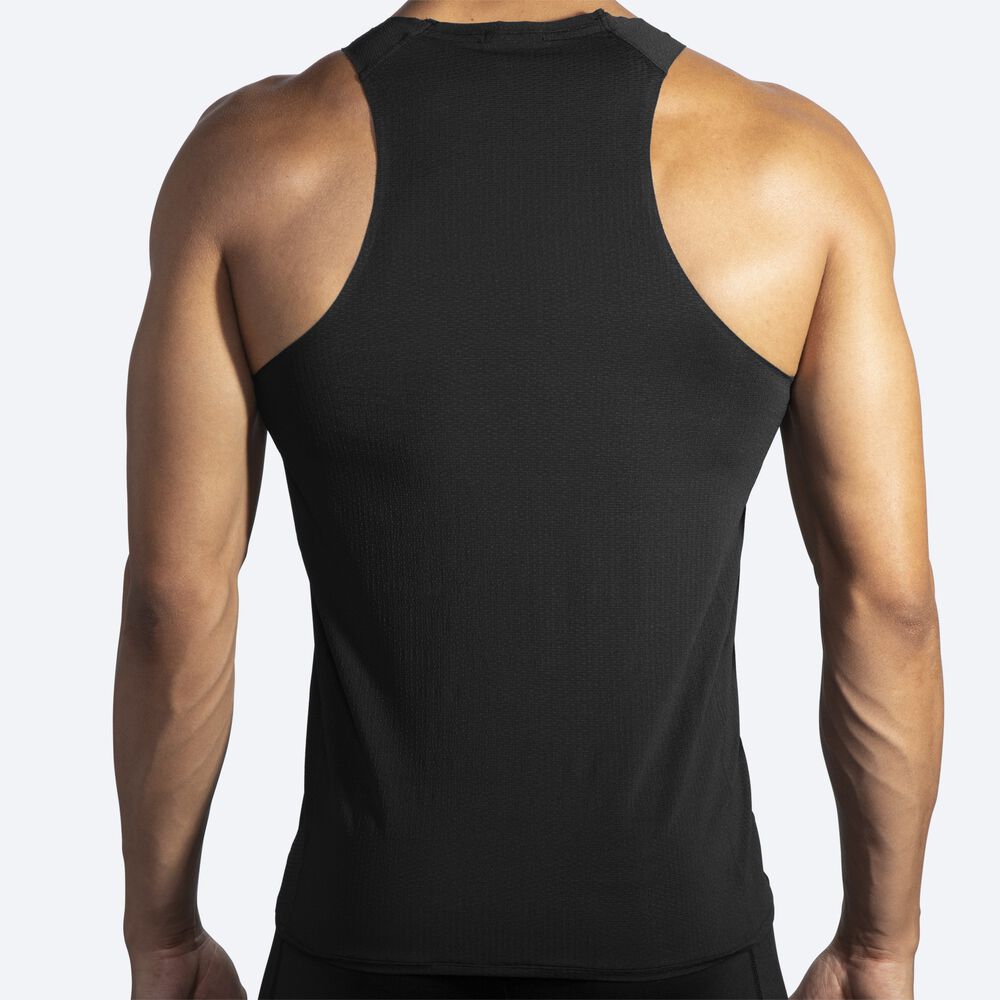 Brooks Atmosphere Singlet αμανικα μπλουζακια ανδρικα μαυρα | GR325684