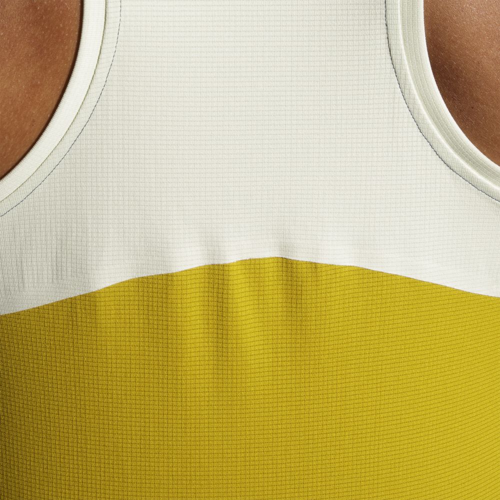 Brooks Atmosphere Singlet αμανικα μπλουζακια ανδρικα μπλε σκουρο/πορτοκαλι | GR392851