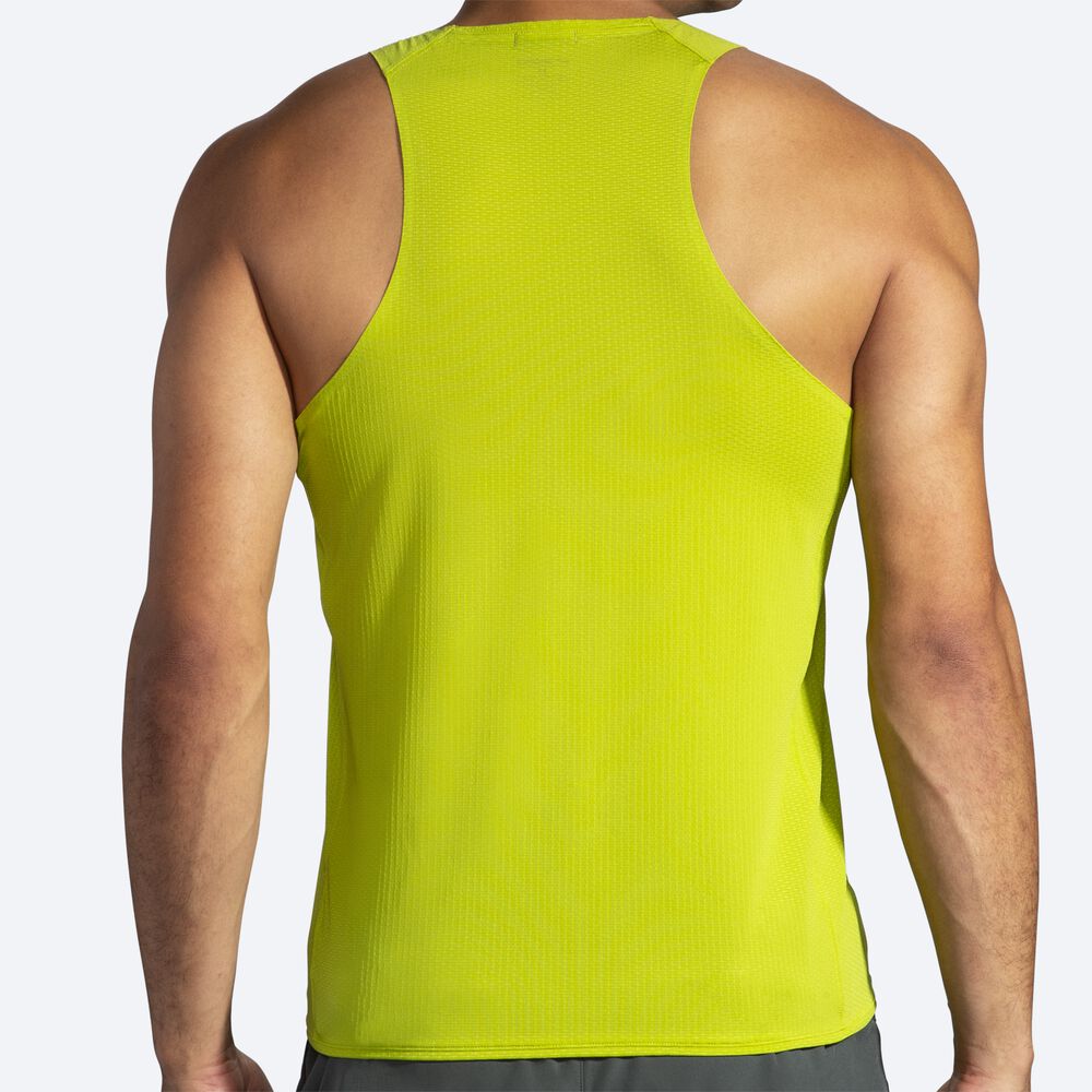 Brooks Atmosphere Singlet αμανικα μπλουζακια ανδρικα κίτρινα | GR541789