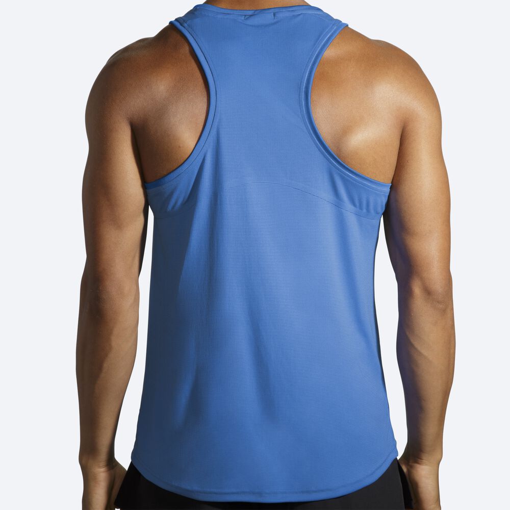 Brooks Atmosphere Singlet αμανικα μπλουζακια ανδρικα μπλε | GR596234