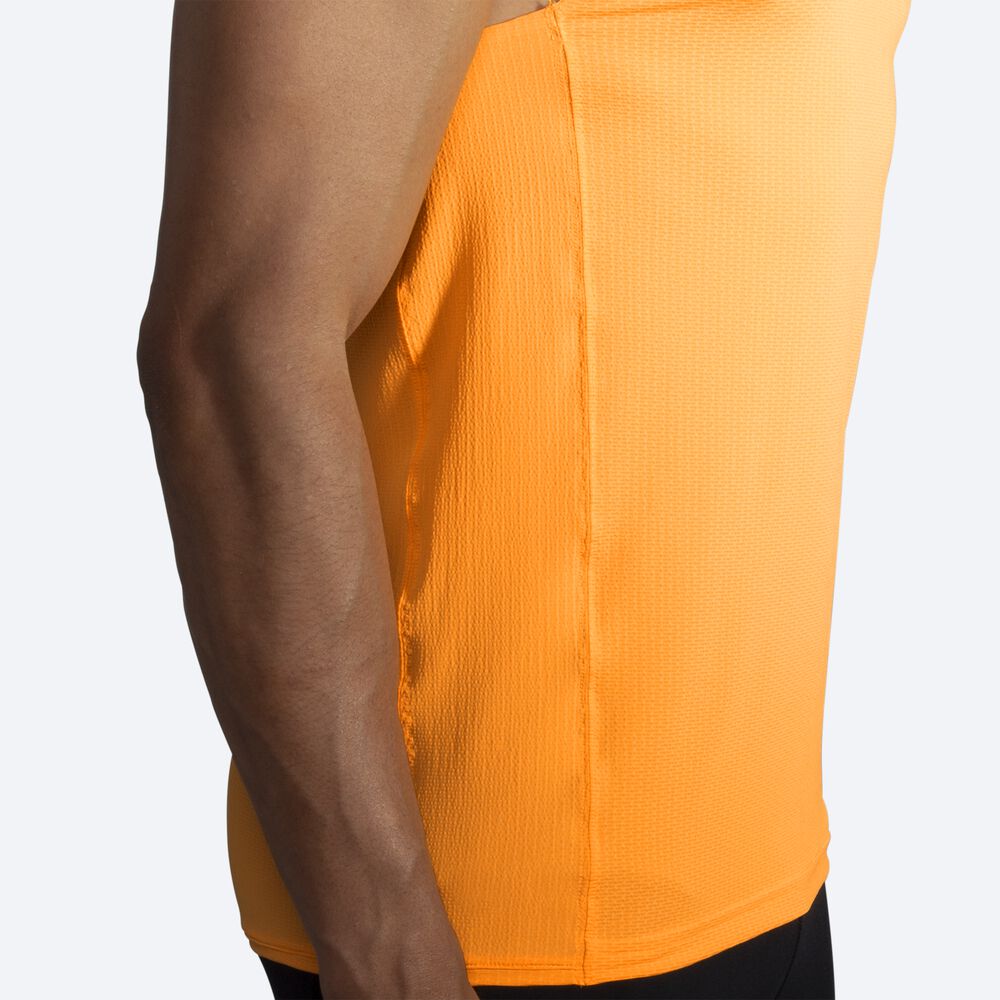 Brooks Atmosphere Singlet αμανικα μπλουζακια ανδρικα πορτοκαλι | GR716238