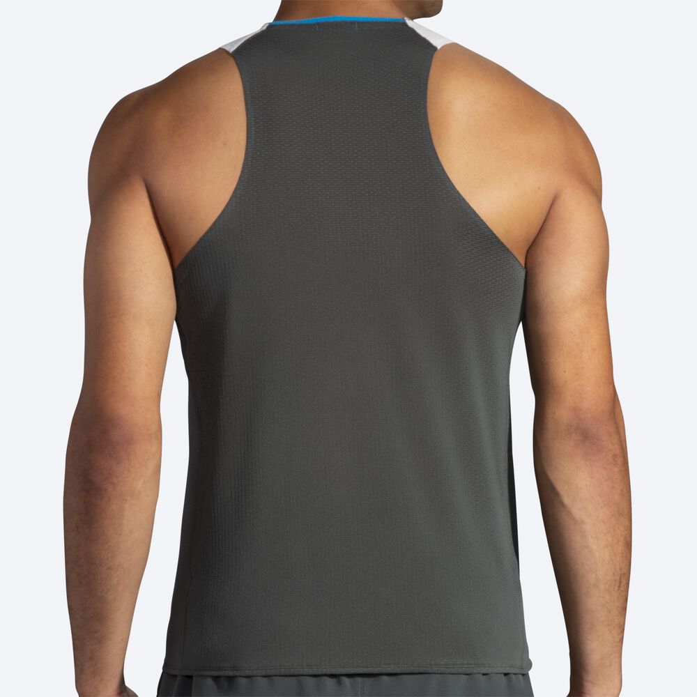 Brooks Atmosphere Singlet αμανικα μπλουζακια ανδρικα βαθυ γκρι/γκρι | GR801972