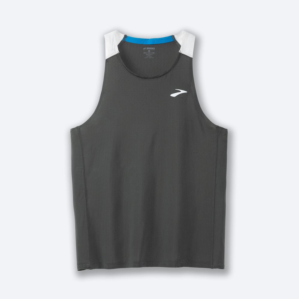 Brooks Atmosphere Singlet αμανικα μπλουζακια ανδρικα βαθυ γκρι/γκρι | GR801972