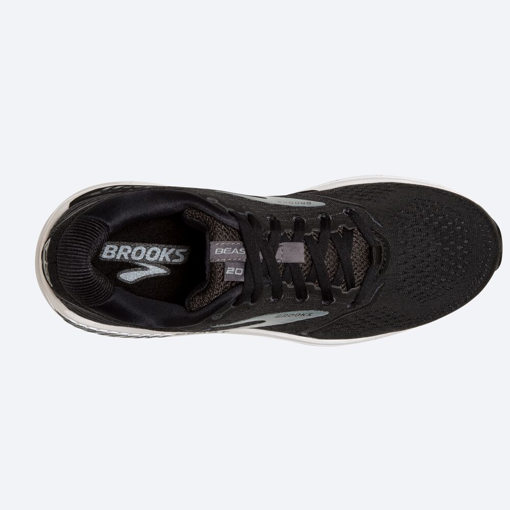 Brooks Beast '20 παπουτσια για τρεξιμο ανδρικα μαυρα/γκρι | GR715093