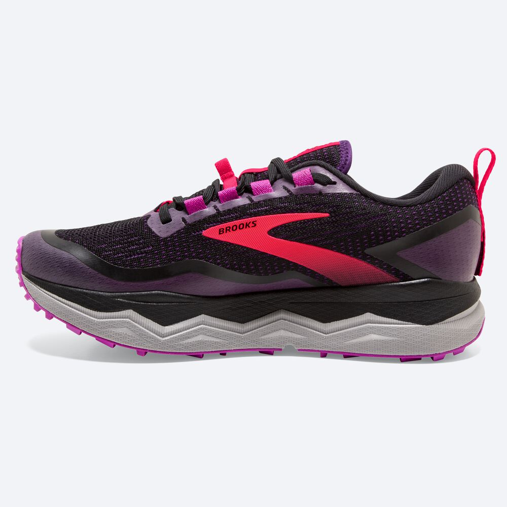 Brooks Caldera 5 παπουτσια trail running γυναικεια μαυρα/μωβ | GR589472