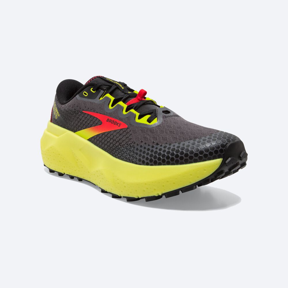 Brooks Caldera 6 παπουτσια trail running ανδρικα μαυρα/κοκκινα/κίτρινα | GR065294