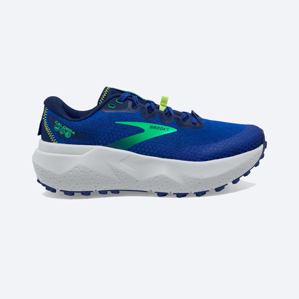 Brooks Caldera 6 παπουτσια trail running ανδρικα μπλε/πρασινο | GR189325