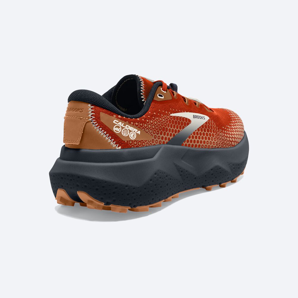 Brooks Caldera 6 παπουτσια trail running ανδρικα πορτοκαλι/σκουρο μπλε | GR285740