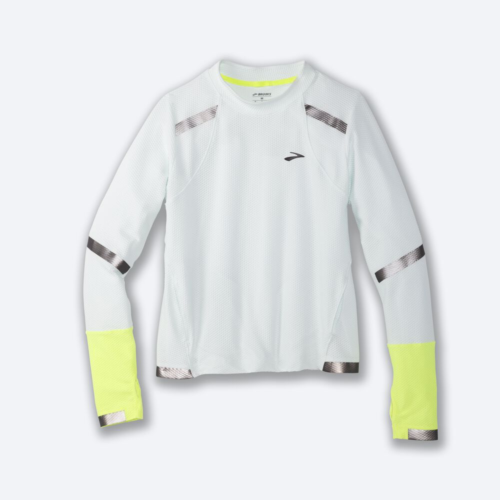 Brooks Carbonite Long Sleeve μπλουζακια γυναικεια γκρι | GR867513