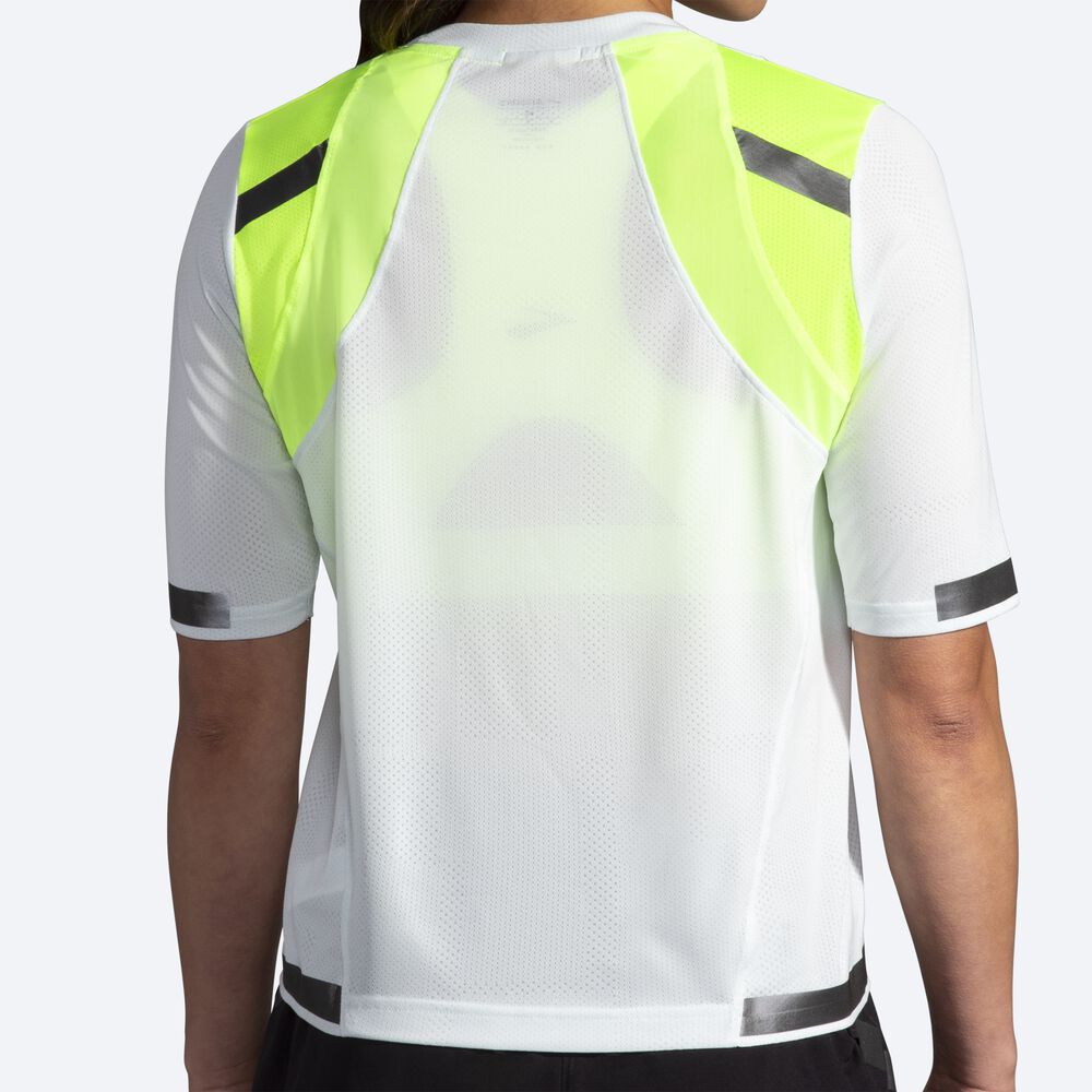 Brooks Carbonite Short Sleeve μπλουζακια γυναικεια γκρι | GR029468