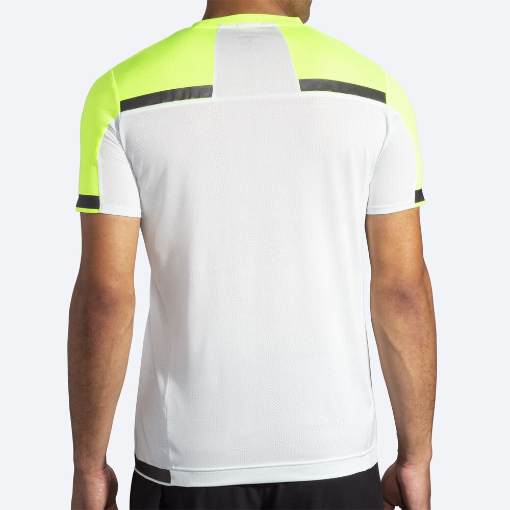 Brooks Carbonite Short Sleeve μπλουζακια ανδρικα γκρι | GR967453