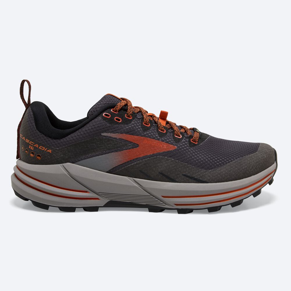 Brooks Cascadia 16 GTX παπουτσια trail running ανδρικα μαυρα | GR540689