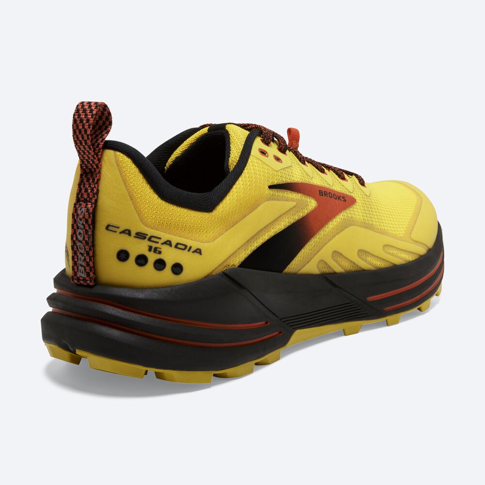 Brooks Cascadia 16 παπουτσια trail running ανδρικα κίτρινα/μαυρα | GR167258