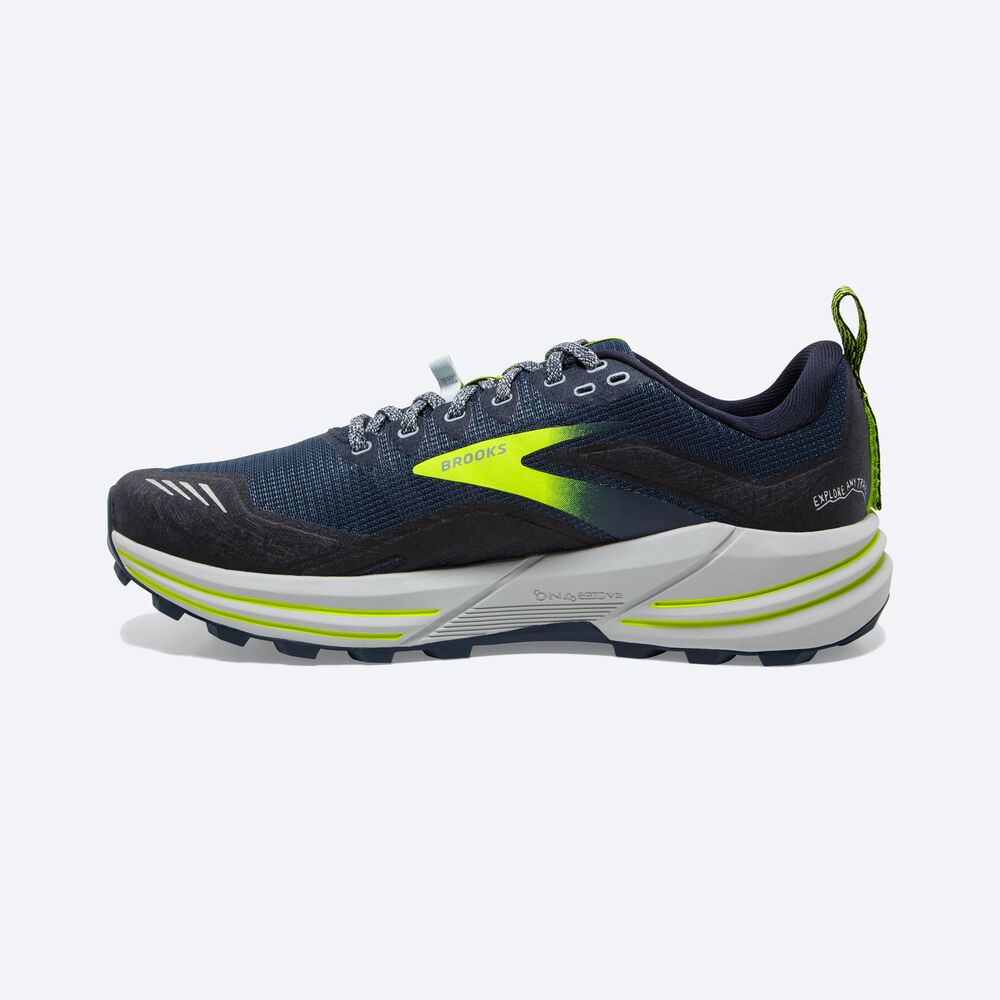 Brooks Cascadia 16 παπουτσια trail running ανδρικα καφε/σκουρο μπλε | GR286417