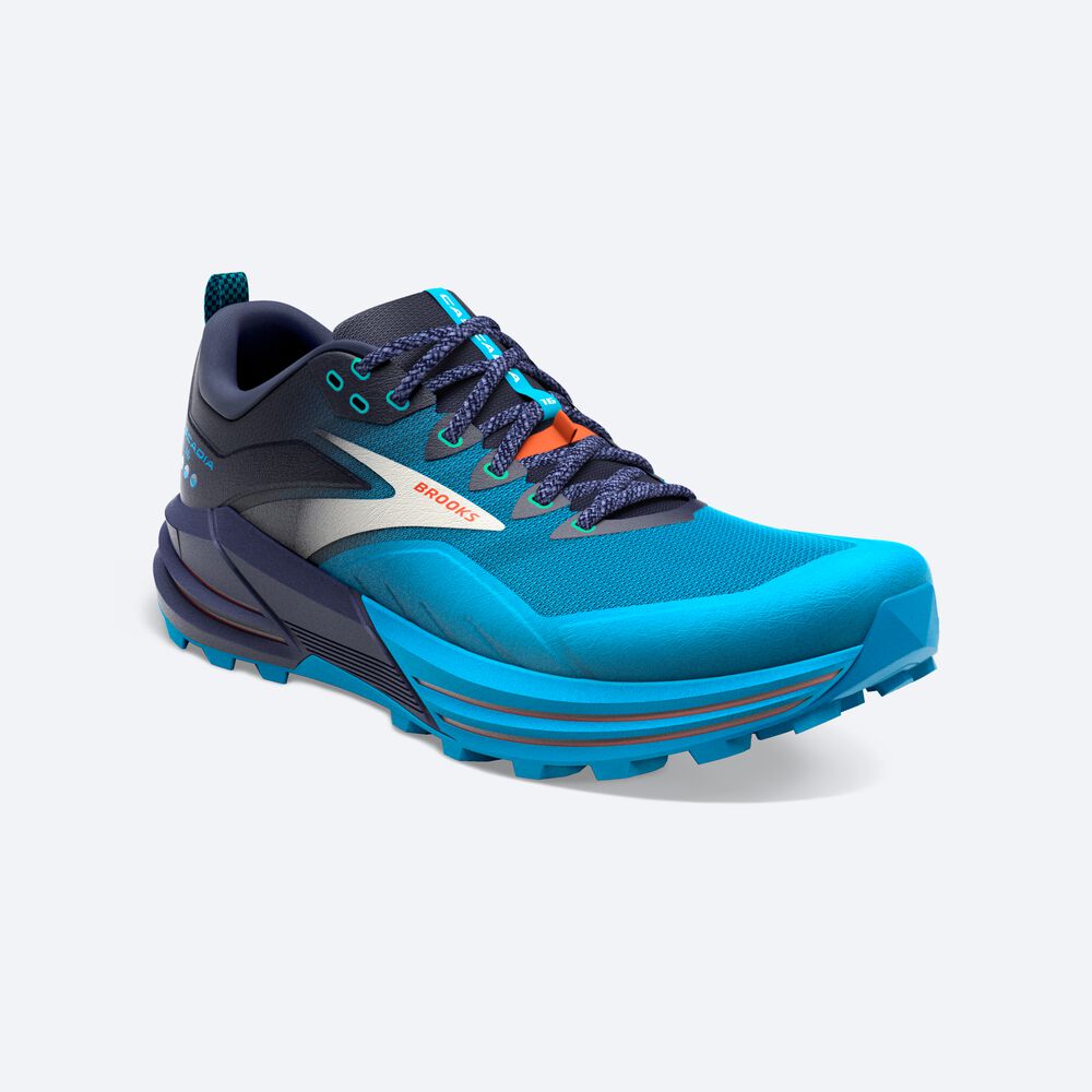 Brooks Cascadia 16 παπουτσια trail running ανδρικα σκουρο μπλε/μπλε | GR834056