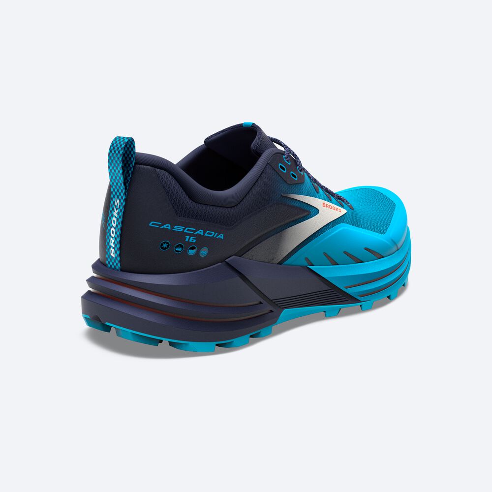 Brooks Cascadia 16 παπουτσια trail running ανδρικα σκουρο μπλε/μπλε | GR834056