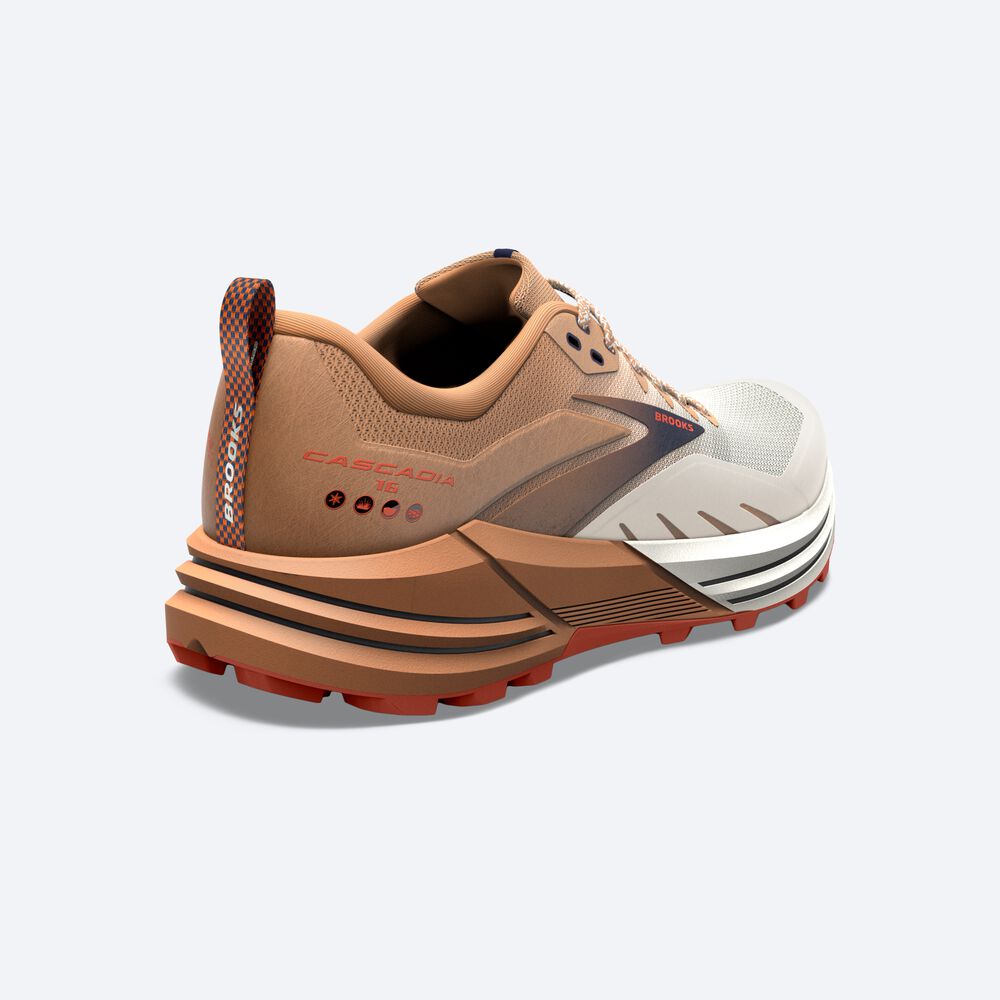 Brooks Cascadia 16 παπουτσια trail running ανδρικα ασπρα | GR968234