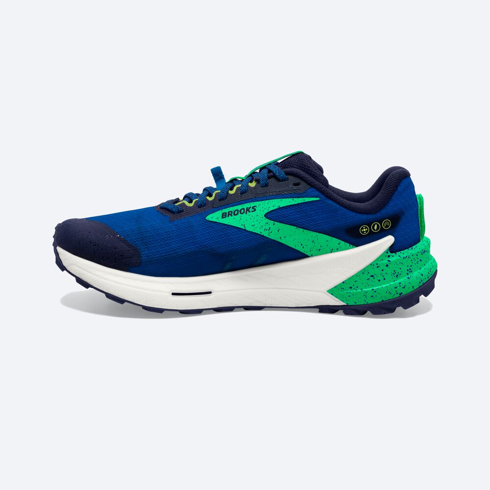 Brooks Catamount 2 παπουτσια trail running ανδρικα μπλε/πρασινο | GR013652