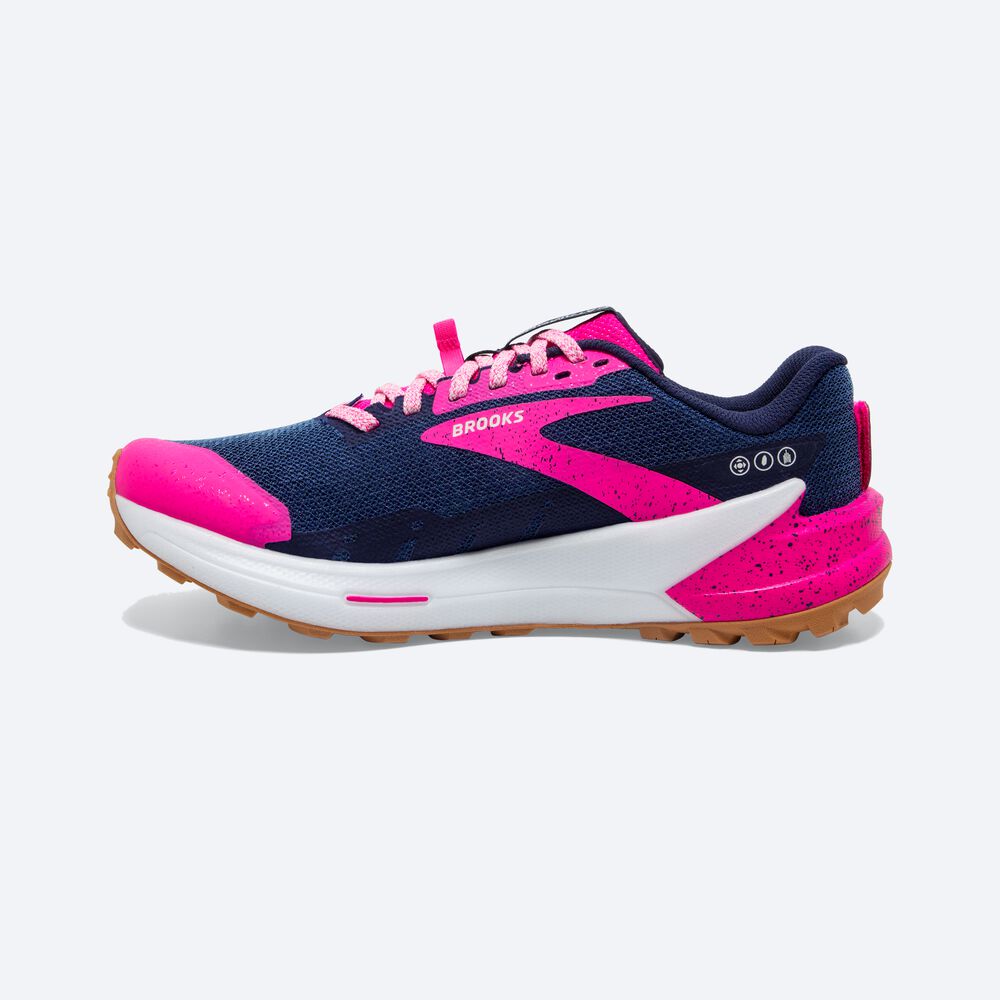 Brooks Catamount 2 παπουτσια trail running γυναικεια σκουρο μπλε/ροζ | GR097254