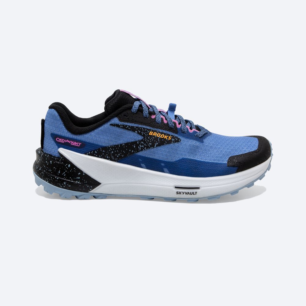 Brooks Catamount 2 παπουτσια trail running γυναικεια μπλε/μαυρα/κίτρινα | GR185263