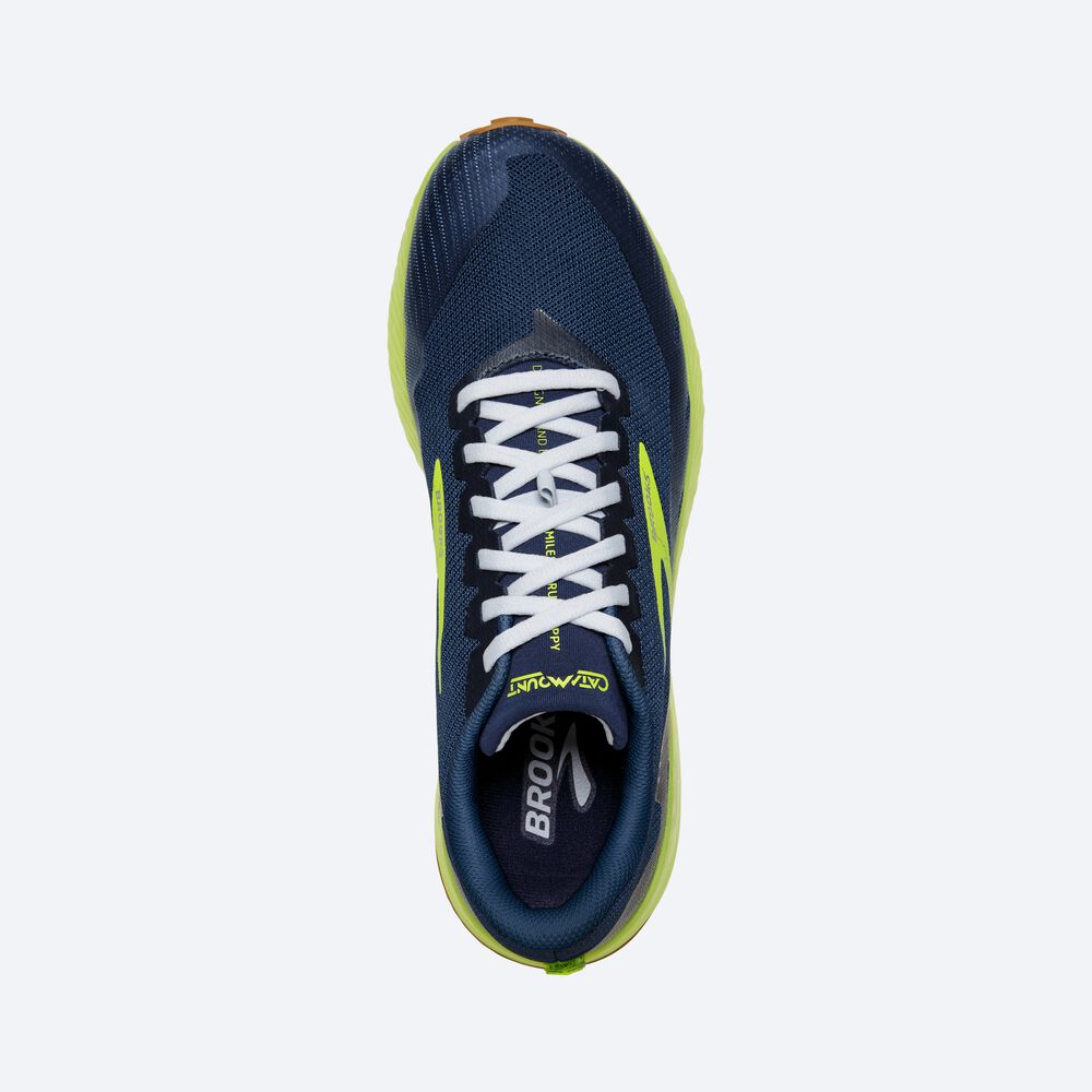 Brooks Catamount παπουτσια trail running ανδρικα καφε/σκουρο μπλε | GR234679