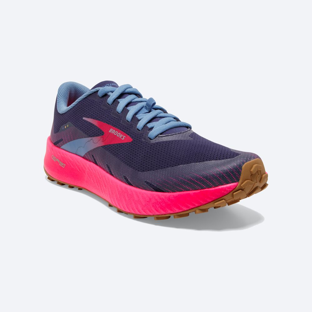 Brooks Catamount παπουτσια trail running γυναικεια βαθυ/ροζ | GR851926