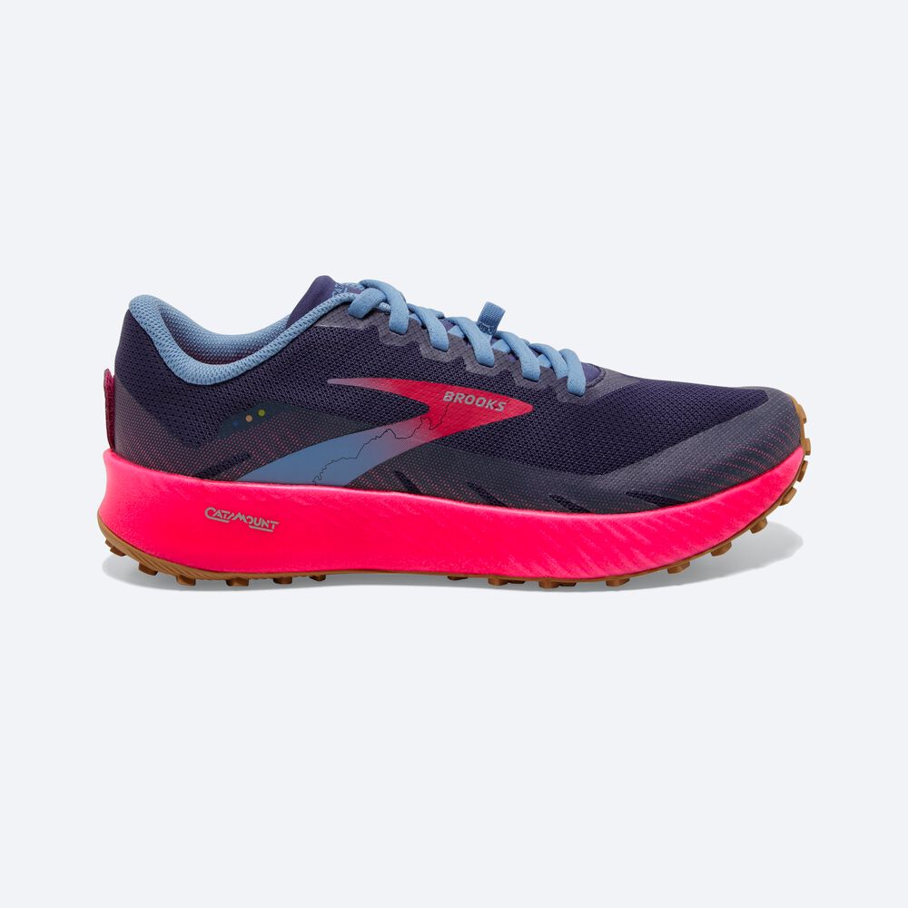 Brooks Catamount παπουτσια trail running γυναικεια βαθυ/ροζ | GR851926