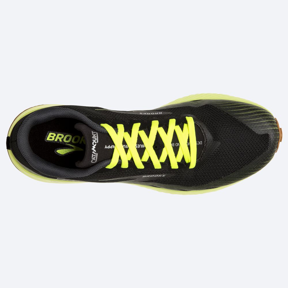 Brooks Catamount παπουτσια trail running ανδρικα μαυρα | GR865120