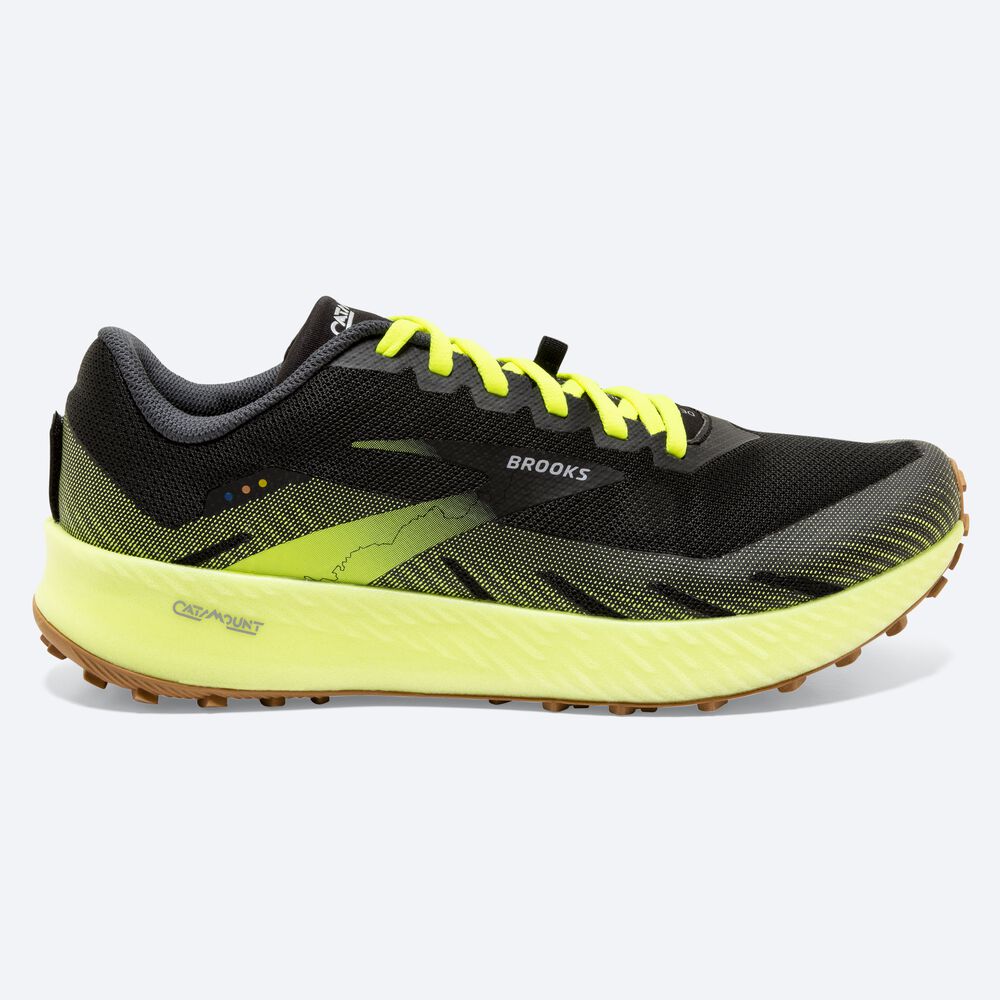 Brooks Catamount παπουτσια trail running ανδρικα μαυρα | GR865120