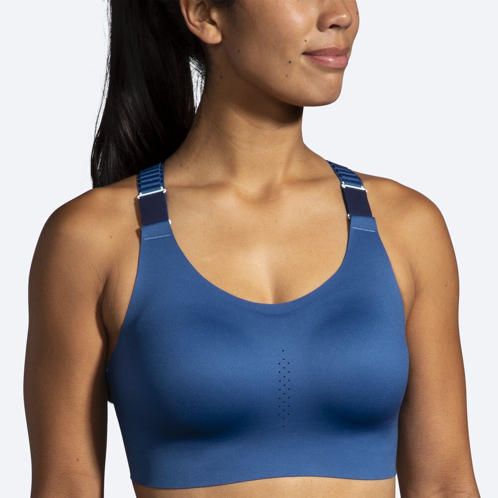 Brooks Dare Racerback Run Bra 2.0 αθλητικα σουτιεν γυναικεια μπλε/σκουρο μπλε | GR853176