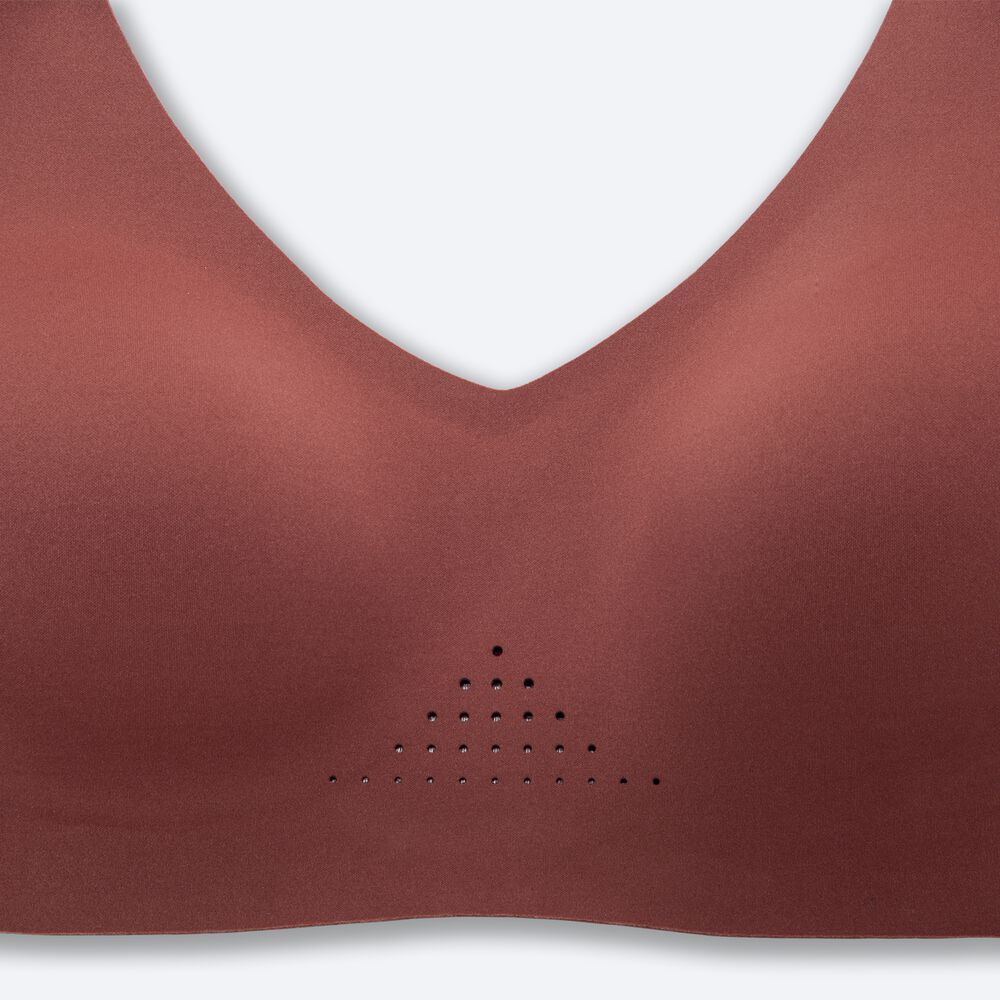 Brooks Dare V Neck Run Bra αθλητικα σουτιεν γυναικεια / ροζ | GR278963