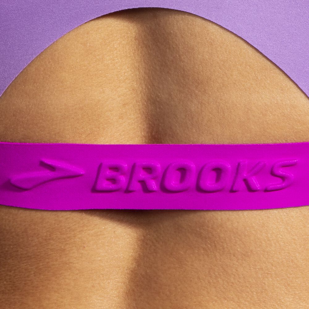 Brooks Dare V Neck Run Bra αθλητικα σουτιεν γυναικεια μωβ | GR324871