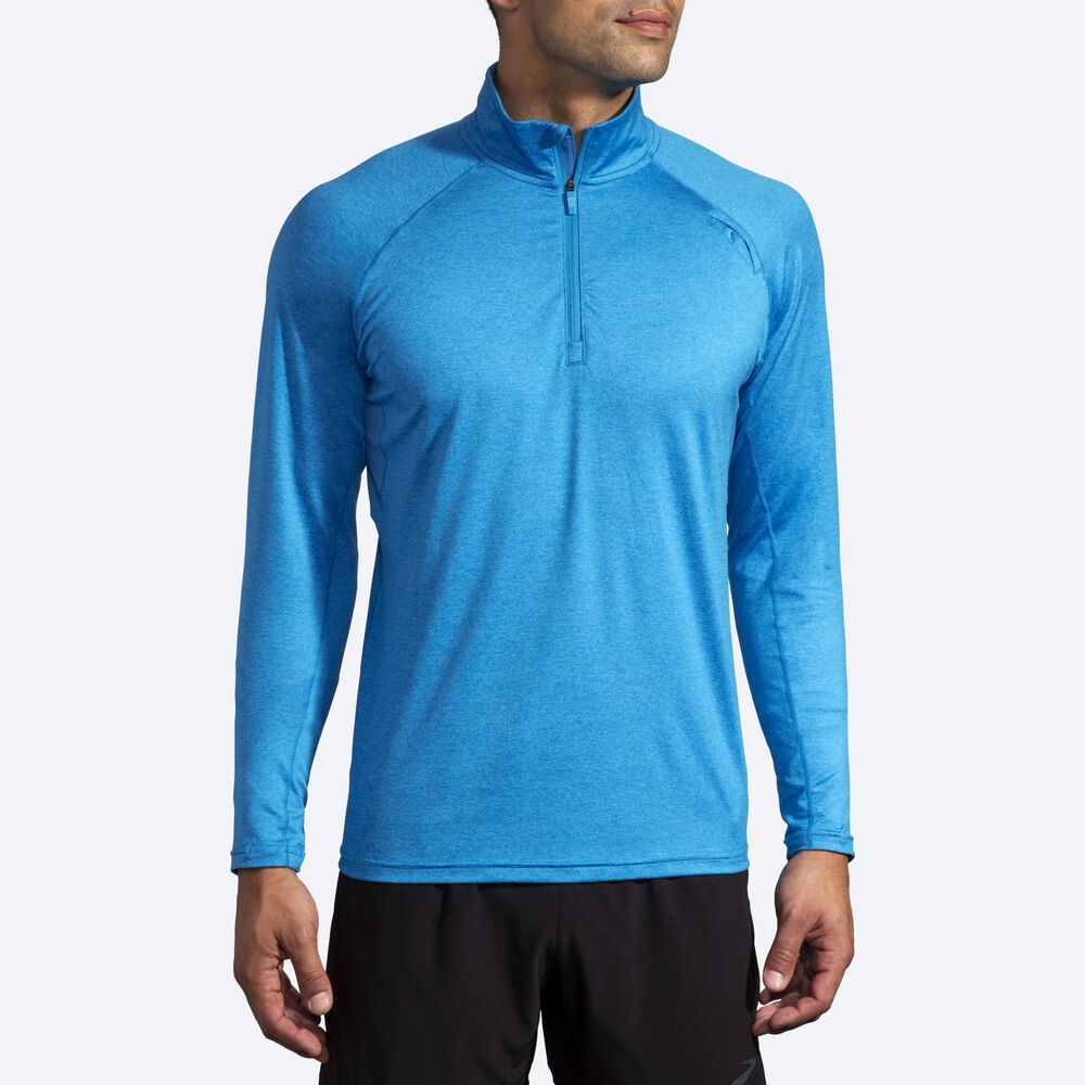 Brooks Dash 1/2 Zip μπουφαν ανδρικα μπλε | GR603712