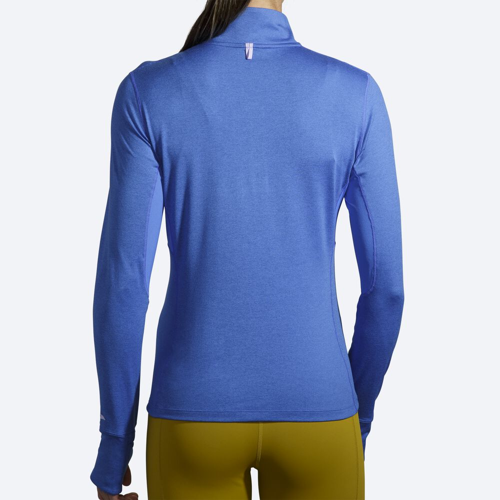 Brooks Dash 1/2 Zip μπουφαν γυναικεια μπλε | GR347685