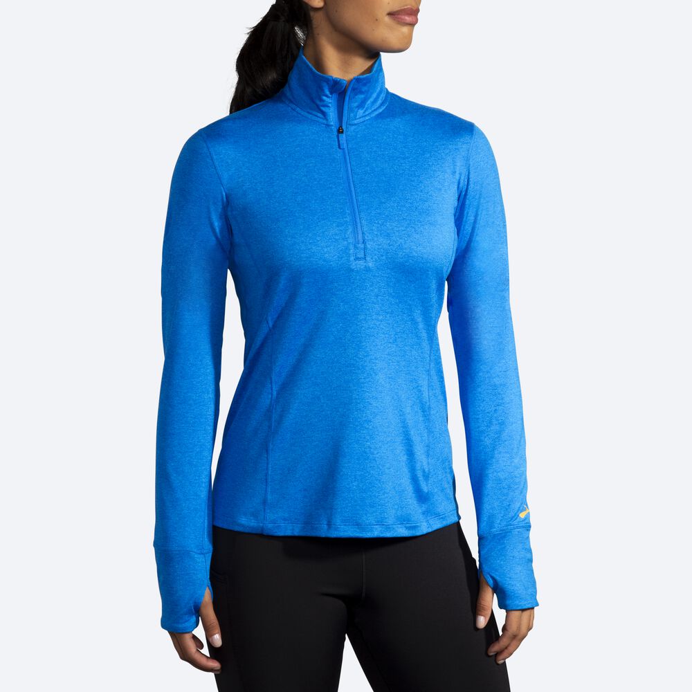 Brooks Dash 1/2 Zip μπουφαν γυναικεια μπλε | GR815906