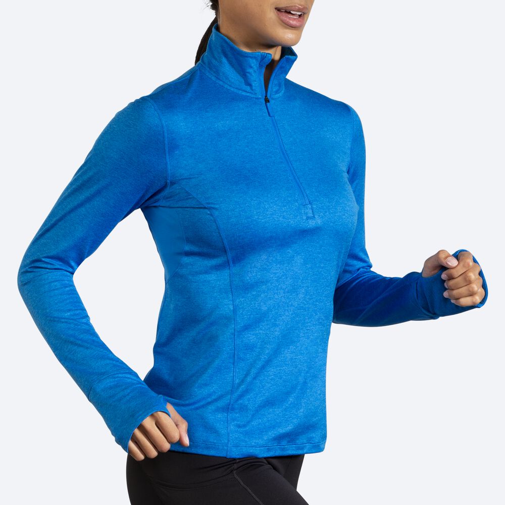 Brooks Dash 1/2 Zip μπουφαν γυναικεια μπλε | GR815906