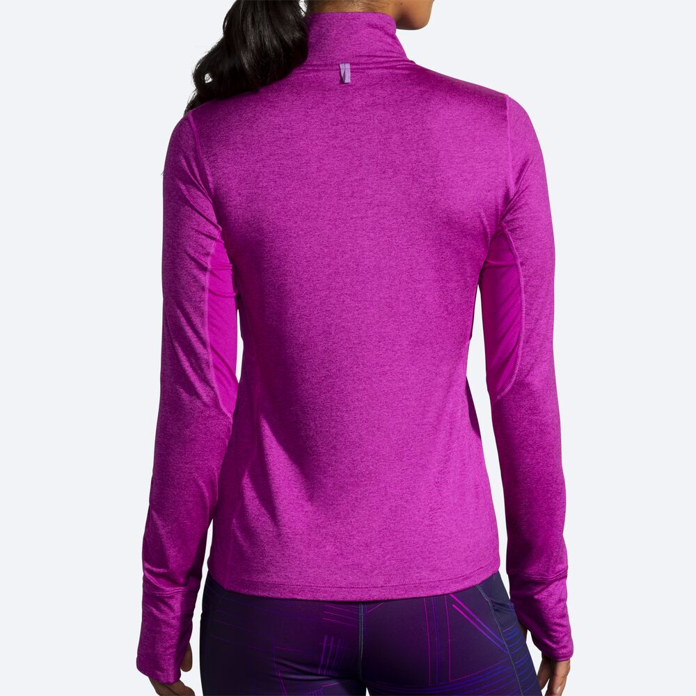 Brooks Dash 1/2 Zip μπουφαν γυναικεια ροζ | GR216084