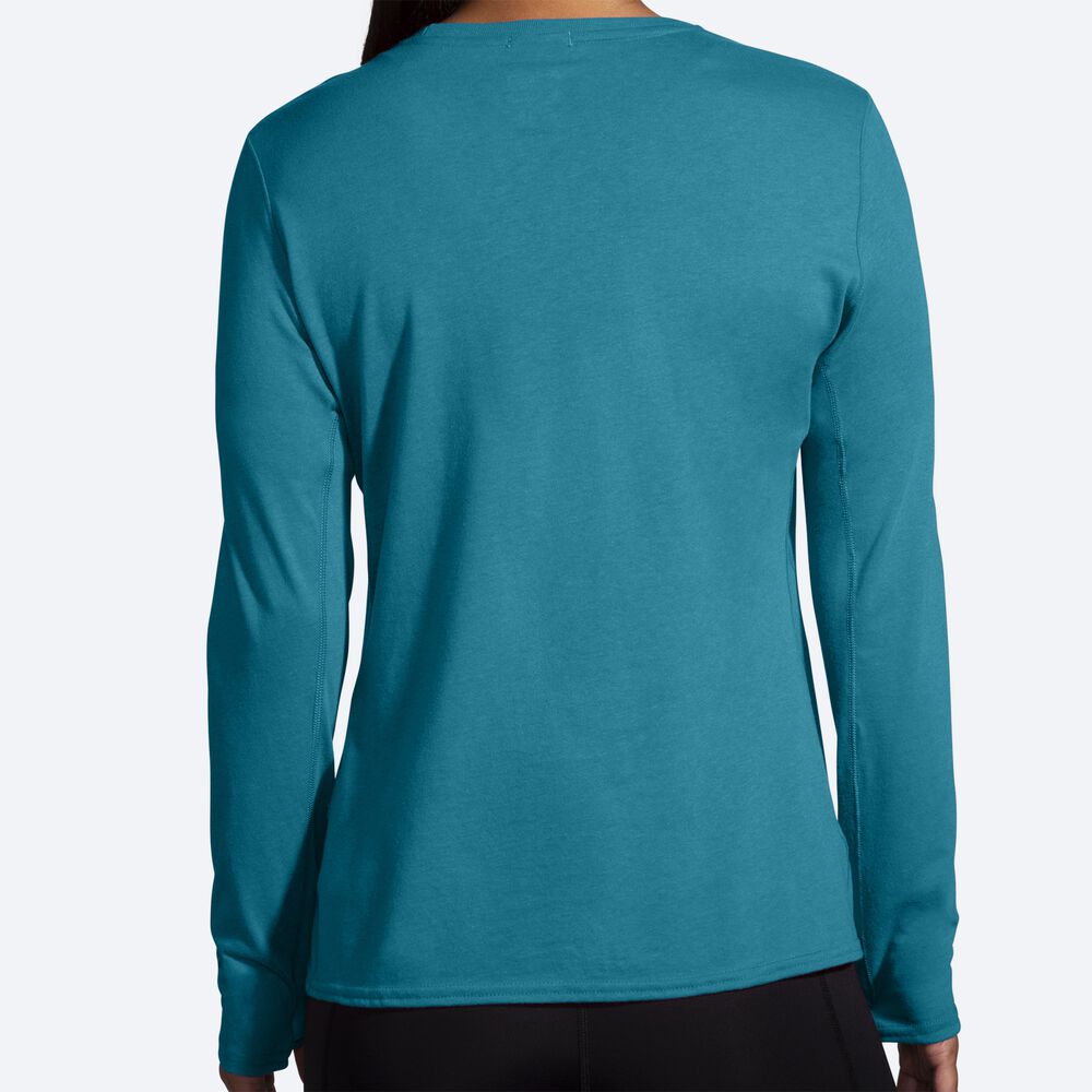 Brooks Distance Long Sleeve 2.0 μπλουζακια γυναικεια ριγε | GR304256