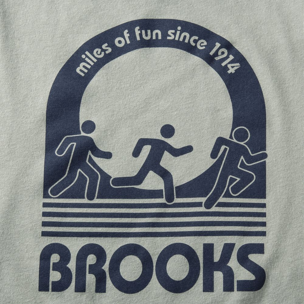 Brooks Distance Long Sleeve 2.0 μπλουζακια ανδρικα πρασινο | GR590874