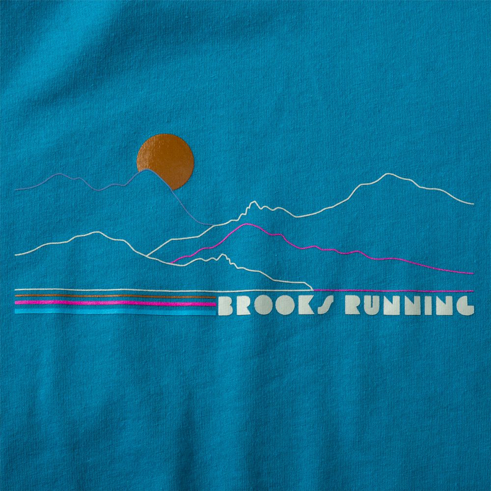 Brooks Distance Short Sleeve 2.0 μπλουζακια γυναικεια μπλε | GR029354