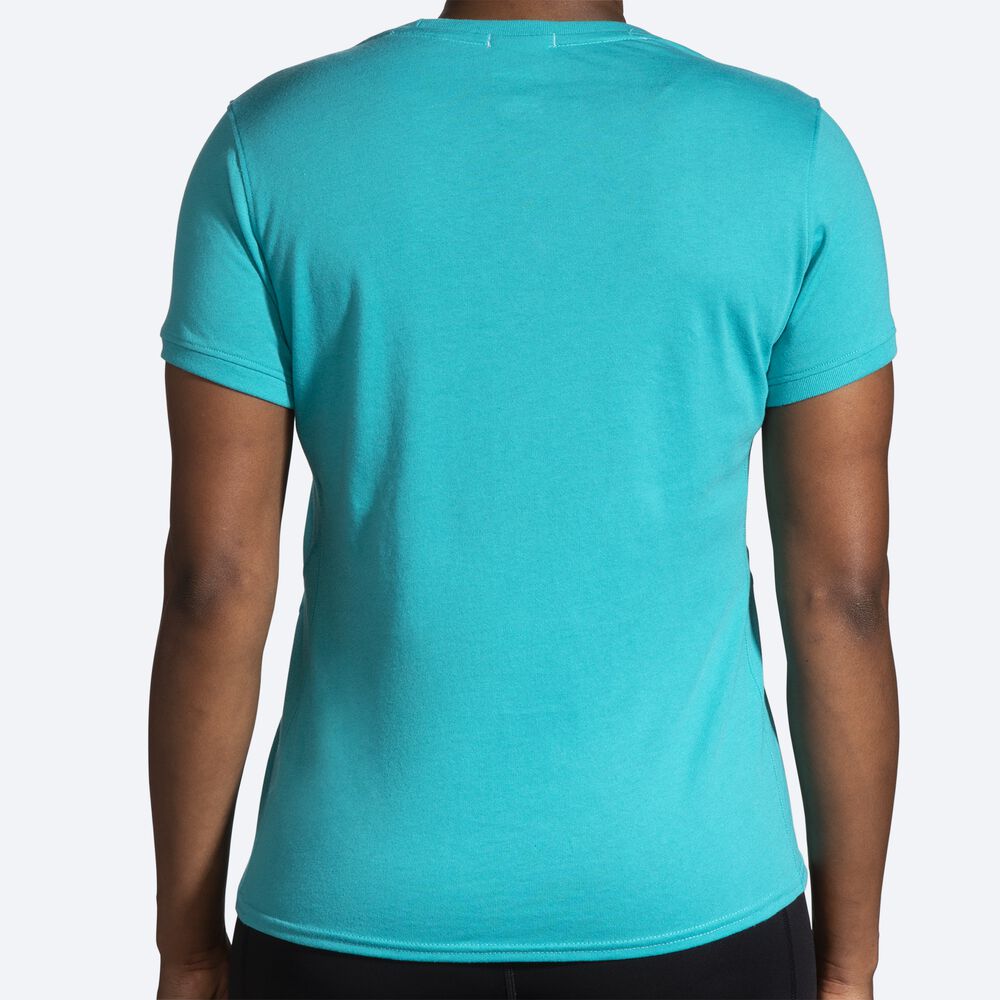 Brooks Distance Short Sleeve 2.0 μπλουζακια γυναικεια πρασινο | GR609834