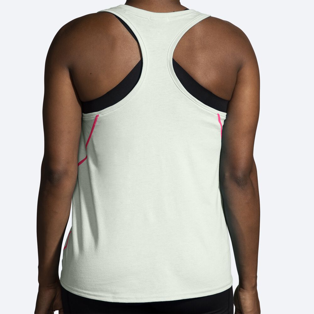 Brooks Distance Tank 2.0 αμανικα μπλουζακια γυναικεια Mist | GR035247