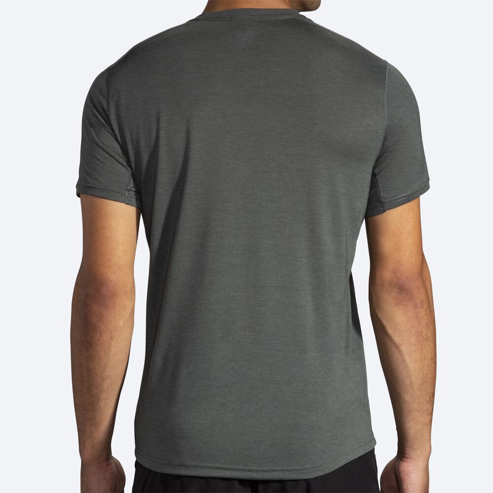 Brooks Distance σταμπεσ Short Sleeve μπλουζακια ανδρικα σκούρο | GR109543