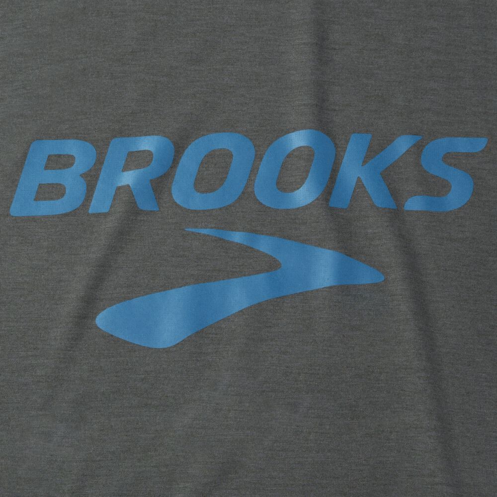 Brooks Distance σταμπεσ Short Sleeve μπλουζακια ανδρικα σκούρο | GR379608