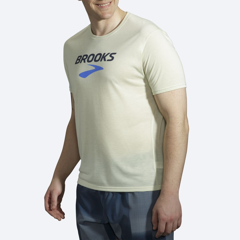 Brooks Distance σταμπεσ Short Sleeve μπλουζακια ανδρικα πορτοκαλι | GR480293