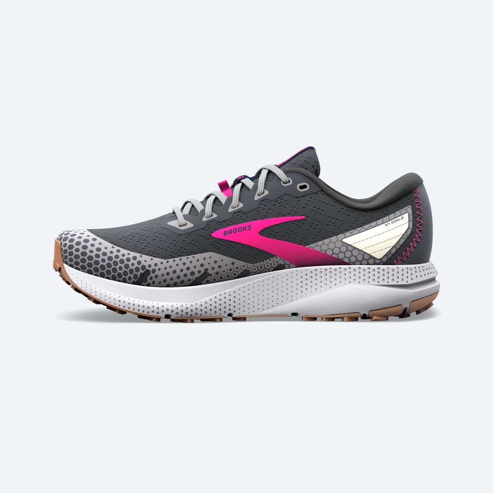 Brooks Divide 3 παπουτσια trail running γυναικεια γκρι/ροζ | GR025397