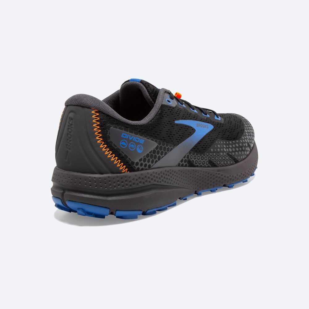 Brooks Divide 3 παπουτσια trail running ανδρικα μαυρα/μπλε | GR095372