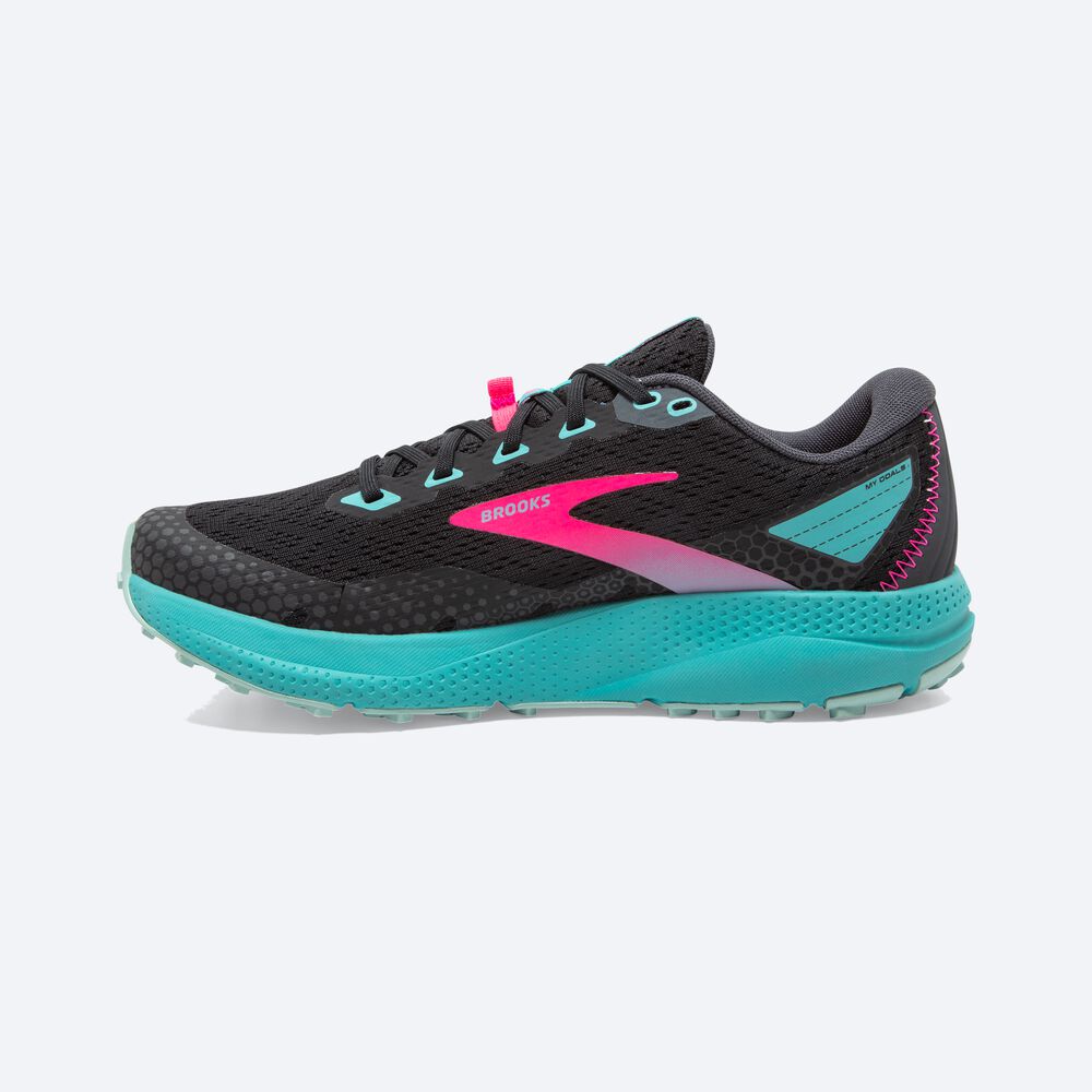 Brooks Divide 3 παπουτσια trail running γυναικεια μπλε κοραλι/ροζ | GR350978